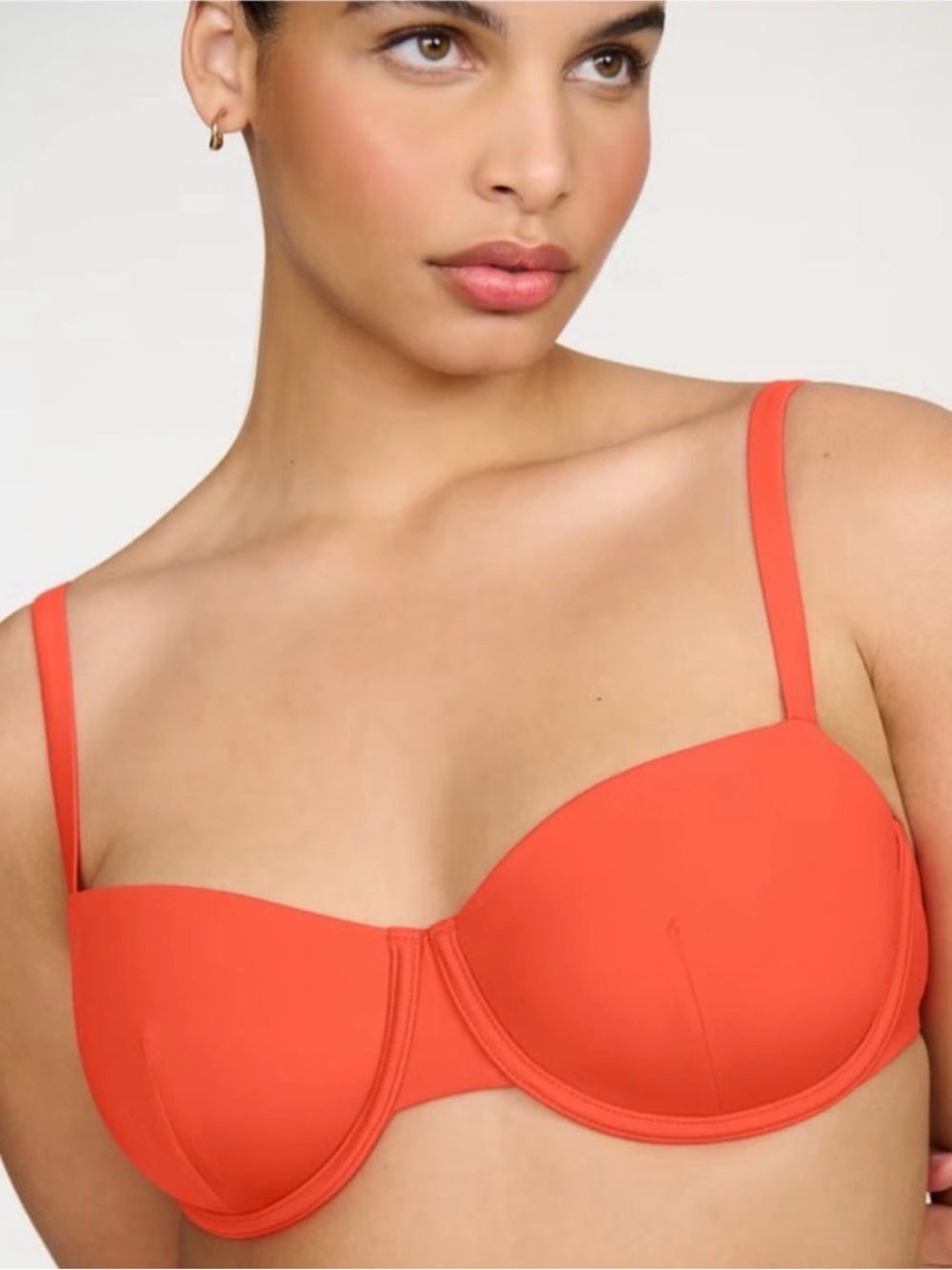 NWT CUUP The Balconette Bikini Top 11 (34E/36D) Hibiscus